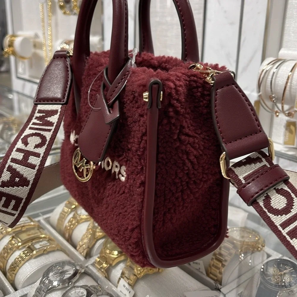 Michael Kors Mirella Extra-Small Sherpa XS SHOPPER XBODY SHEARLING Crossbody TZ